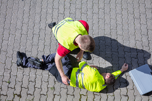 an injured worker receiving assistance